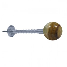 55mm Jade Ball with Chrome Rope Stem