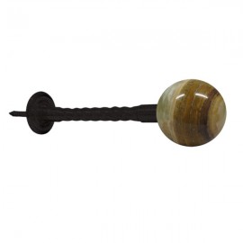 55mm Jade Ball with Iron Bark Rope Stem