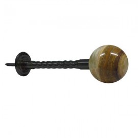 55mm Jade Ball with Satin Black Rope Stem