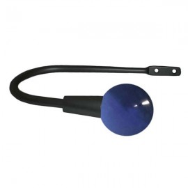 55mm Murano Glass Dark Blue Ball with Satin Black Hook