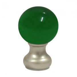 65mm Murano Glass, Green Ball with 35mm Neck in Champagne