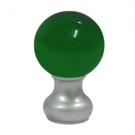 65mm Murano Glass, Green Ball with 35mm Neck in Platypus