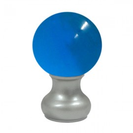 65mm Murano Glass, Light Blue Ball with 35mm Neck in Platypus