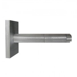Single Bracket with Large Square Base 105mm projection, Silver