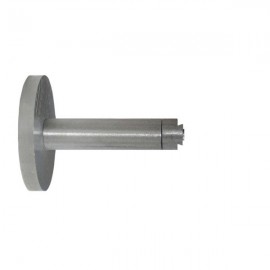 Single Bracket with Round Base70mm projection, Silver