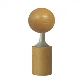 Tubeslider 28, 43mm Timber Ball and Cap and Champagne, Aluminium Neck