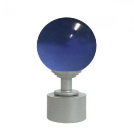 Tubeslider 25, Dark Blue Murano Glass Ball with Platypus Cap and Neck