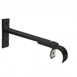 Tubeslider 28, Double bracket Base with one Clip in Plate, Satin Black