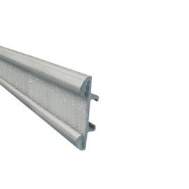Valance Track with Hook Tape, price per metre, Silver